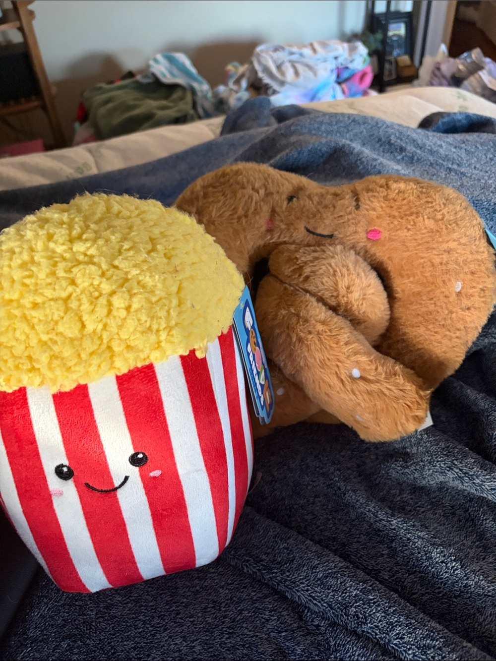Plush Popcorn & Pretzel Toy Set